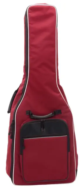 Praktische 1/2 Akustik Gitarren Tasche für einsteiger in die Welt der Musik rot