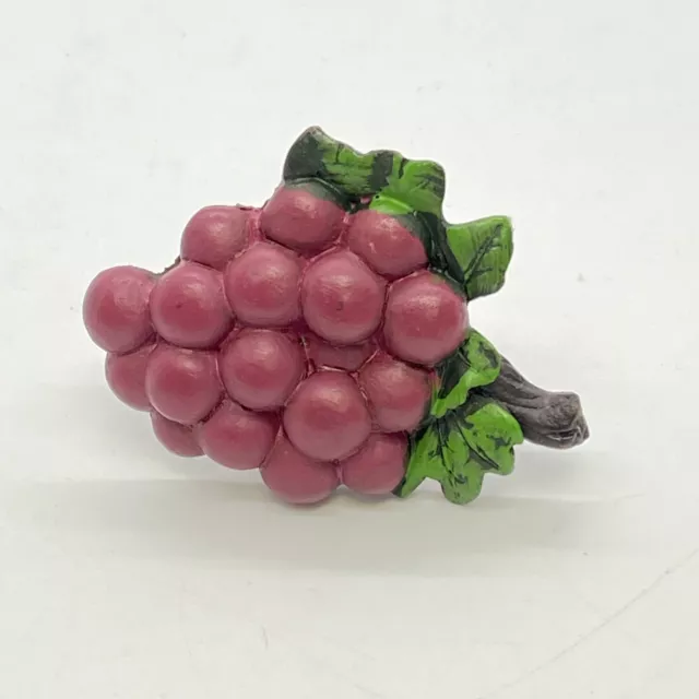 Vintage Grape Bunch with Leaves Drawer Cabinet Closet Pull Handle Wine Decor