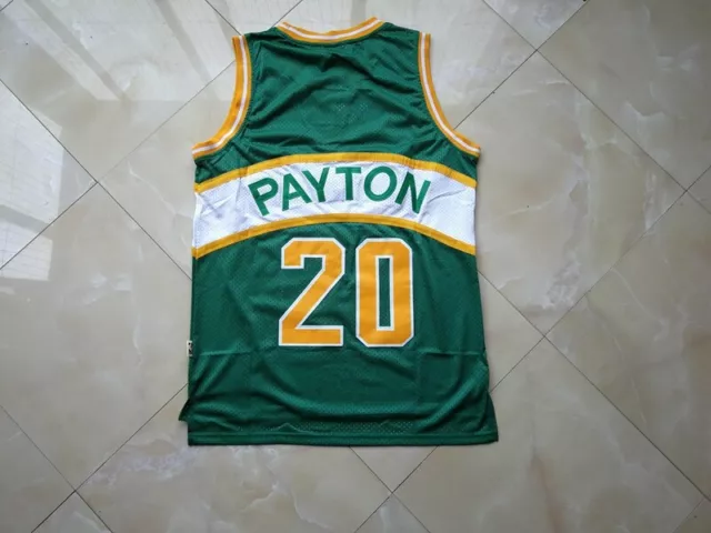 Men Gary Payton #20 Seattle Supernics Throwback Swingman Green  Jersey !!!