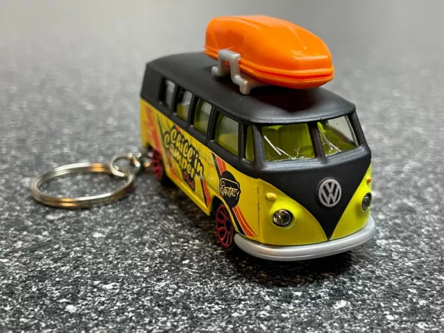 Fits VW Van Camper Bus Topper Keychain Diecast Car Hot Wheels