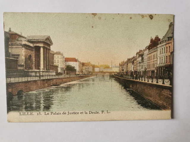 CPA 59 LILLE - Le Palais de Justice et la Deule