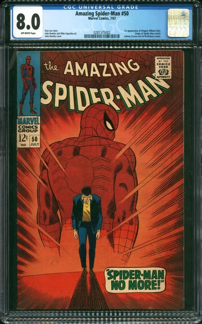 Amazing Spider-Man #50 🔑  1st App.  Kingpin  CGC 8.0 VF