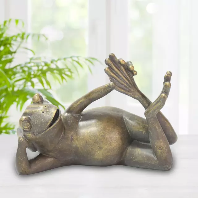 Bronze Yoga Frog Statue Used for Garden Decoration Adornment