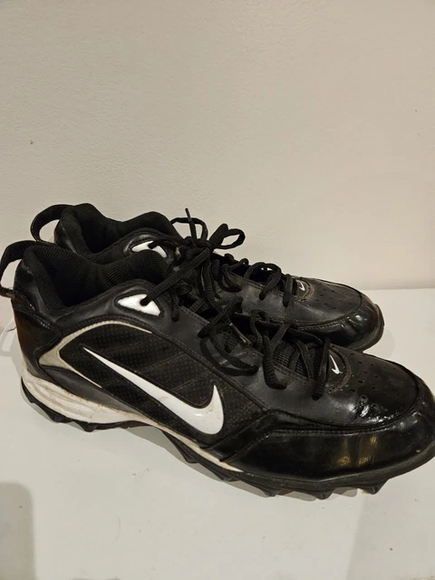 NIKE LAND SHARK Football Cleats 318732-011 Men's Size 11 Black