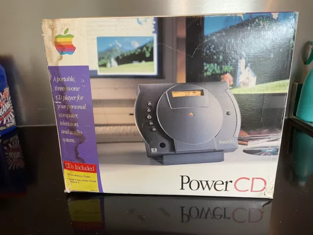 Apple Power CD, Philips CDF-100 Kodak Photo CD, Macintosh CD ROM Unused Open Box