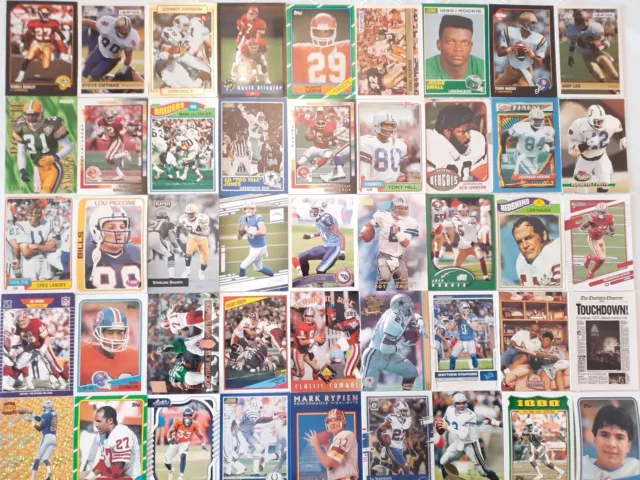 Football card lot Jerry Rice Emmitt Smith Lawrence Taylor Randy Moss Herbert++!!