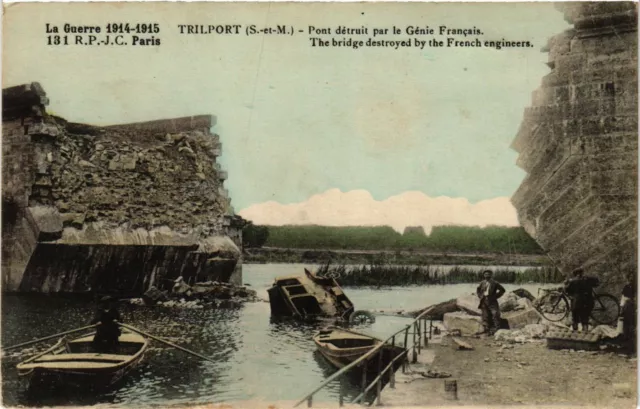 CPA MILITAIRE Trilport-Pont détruit par le Génie Francais (316266)