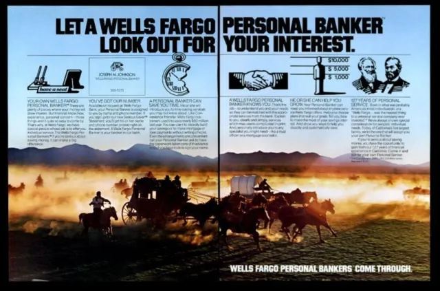 1979 Wells Fargo Banca Stagecoach Vagone Cavallo Team Foto Vintage Stampa Ad 3