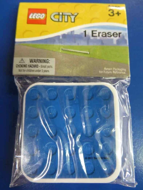 Lego City Movie Toy Game Kids Birthday Party Favor Mini Eraser - Blue Tile