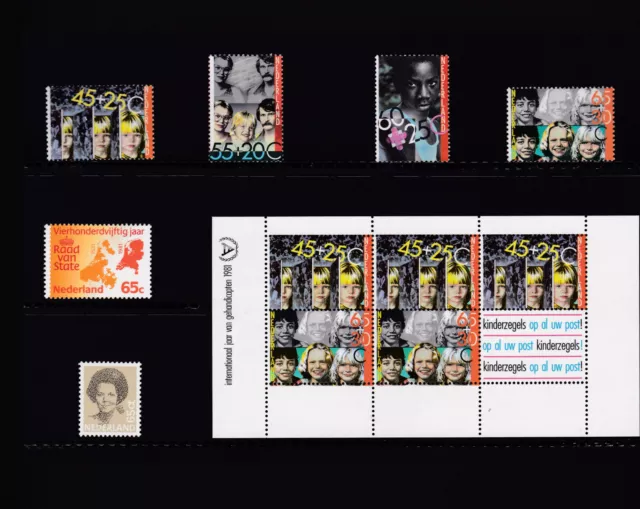 Niederlande, jaarcollectie postzegel 1981 Year Set, inkl. Heftchen,