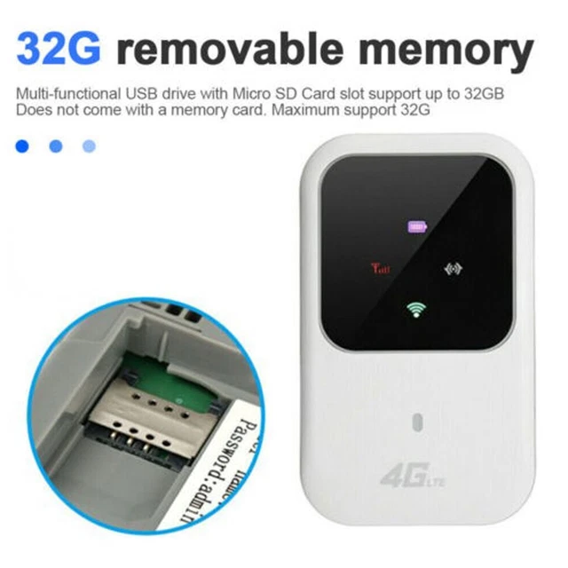 Modem Home Wireless Router Mobile Broadband WiFi 4G-LTE Adapter MiFi Hotspot
