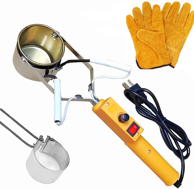 Portable Lead Melting Pot for Fishing Weight Molds, 110V/350W Electric