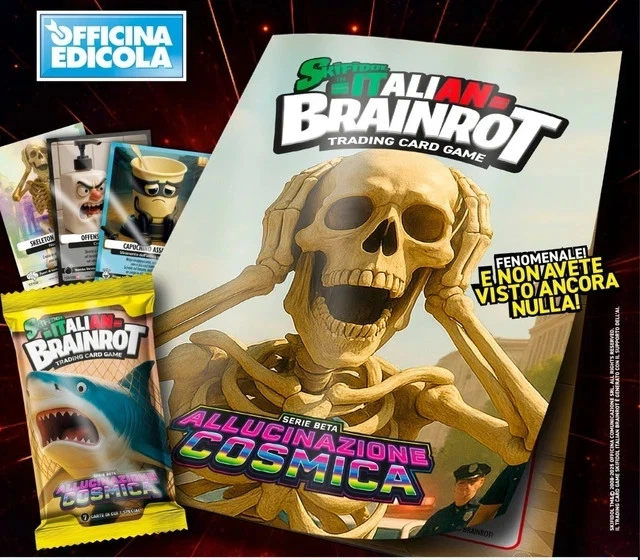 Skifidol Italian Brainrot - Jeu De Cartes à Collectionner - 48 Pochettes Scellées, 7 Cartes Par Pochette - Idéal Pour Enfants Et Collectionneurs