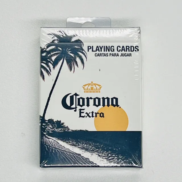 Corona Extra Playing Cards Poker Size Cartamundi Custom Limited *New Sealed*