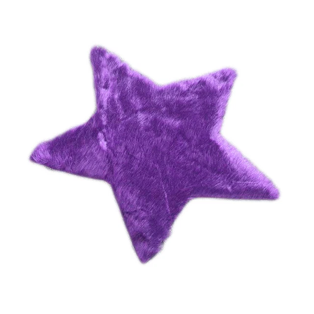 Tappeto peluche pelliccia tappetino zona decorativo soffice pentagramma
