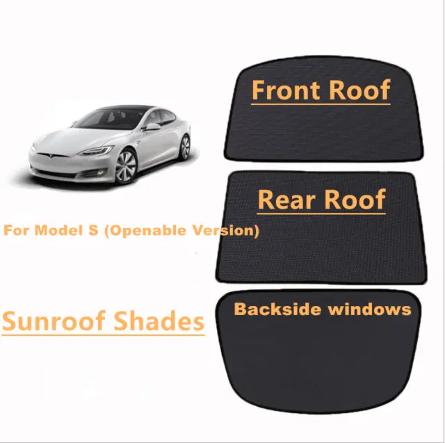 Upgrade Window Glass Roof Sunshade Window Shade Sunroof Net For Tesla Model S