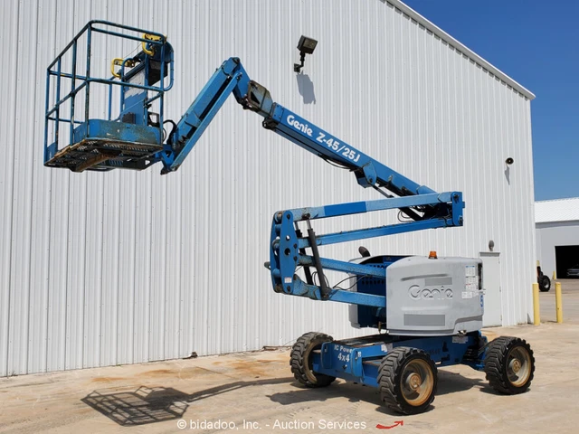 2016 Genie Z-45 25J 45' 4WD Diesel Articulating Boom Lift Man Aerial