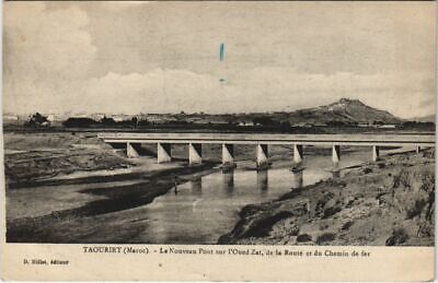 CPA AK MAROC TAOURIRT Le Nouveau Pont sur l'Oued Zat (31941)