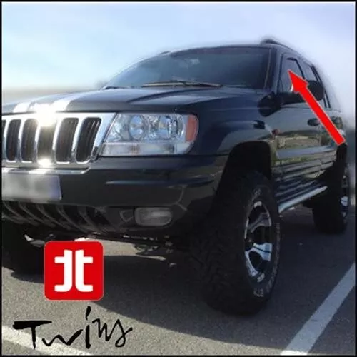 Déflecteurs de vent pluie air teintées pour Jeep Grand Cherokee WJ 1999-2005