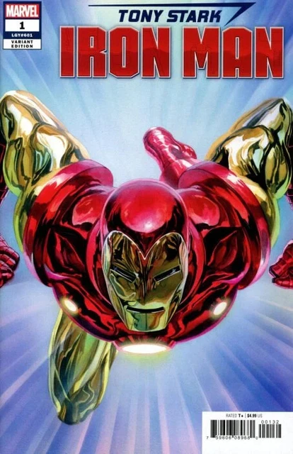 TONY STARK: IRON MAN #1 (ALEX ROSS 1:50 RATIO VARIANT)(2018) COMIC ~ Marvel