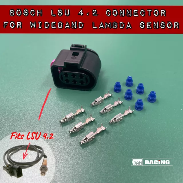 Bosch LSU 4.2 Lambda Sensor O2 Connector Plug  Link Motec innovate Wideband sens