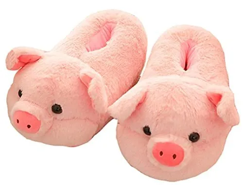 Women's Slippers Cute Pig Slippers Cartoon Slippers Animal Slippers Warm