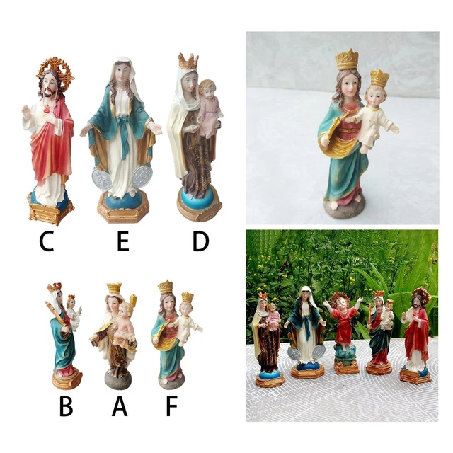 Peint à La Main Nativité Figurine Statue Religieux Ian Mas Culte Vierge