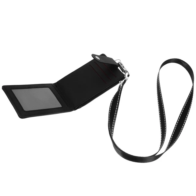 All'ingrosso Design Carino Porta Carte Di Plastica Porta Studenti Carta Di Identità Appeso ABS Titolare Della Carta Con Cordino - Foto 6