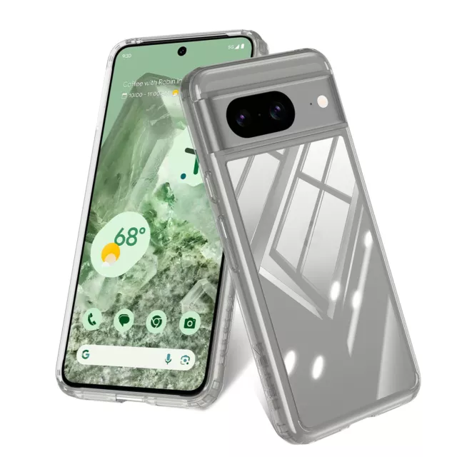 For Google Pixel 8/8 Pro Clear Case Transparent Slim Shockproof Hard Phone Cover