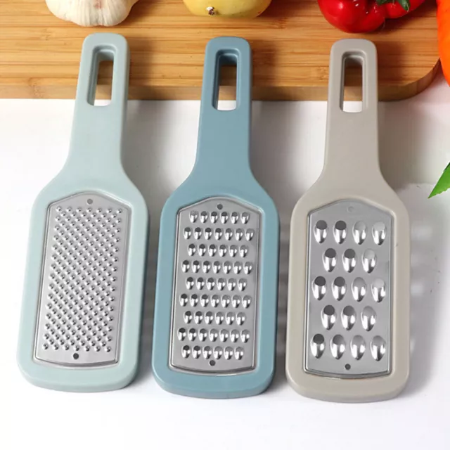 3pcs Stainless Steel Handheld Graters with Handle - Cheese, Lemon, Zester