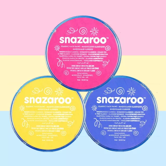 PANSEXUAL PRIDE Snazaroo Set Face Paint & Stage Make-Up Gay Powerful Kids Adults