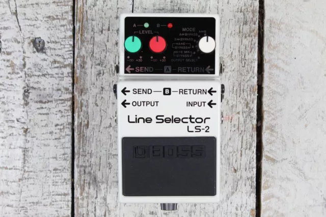 Pedal selector de línea Boss LS-2 pedal de efectos de selección de línea para guitarra eléctrica