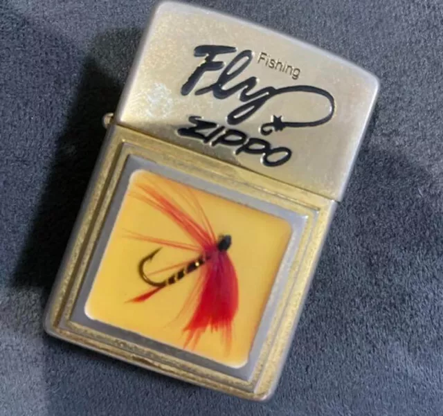 VINTAGE ZIPPO FLY Fishing Lighter 1937-1949 $34.99 - PicClick
