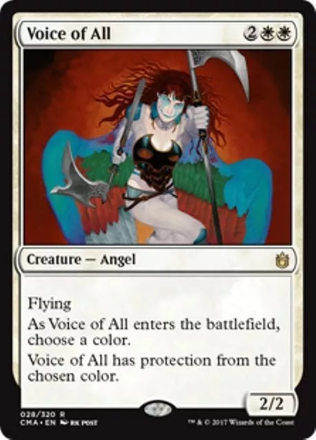 VOICE OF ALL Commander Anthology MTG White Creature — Angel Rare