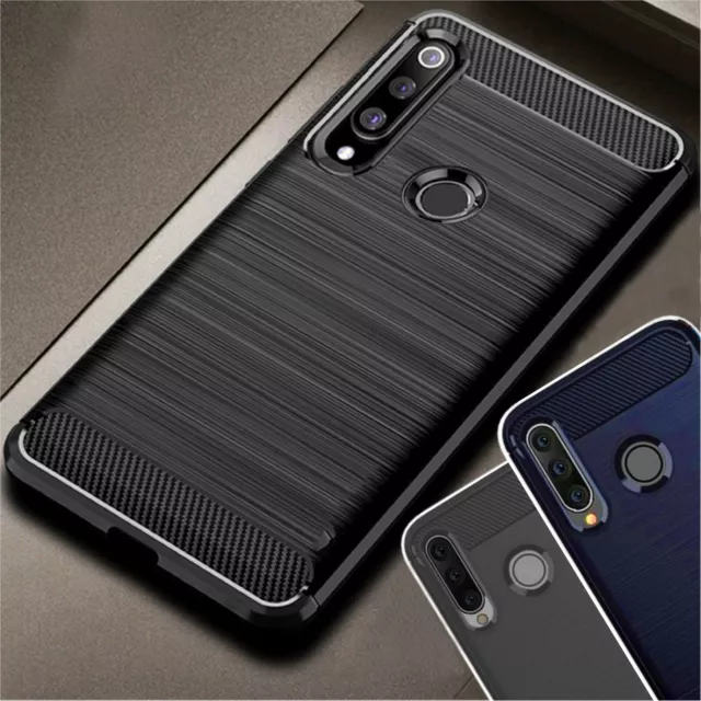 LUXUS CARBON Schutz Hülle für Huawei P30 P40 Lite Pro Case Tasche Cover Bumper