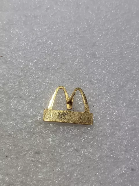 McDonald's K Equity Group Enamel Lapel Pin Gold Toned Single Post Clutch Back 3