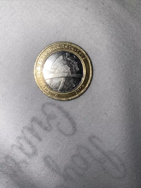 £2 The First World War 2 Pound Coin 2016, Rare