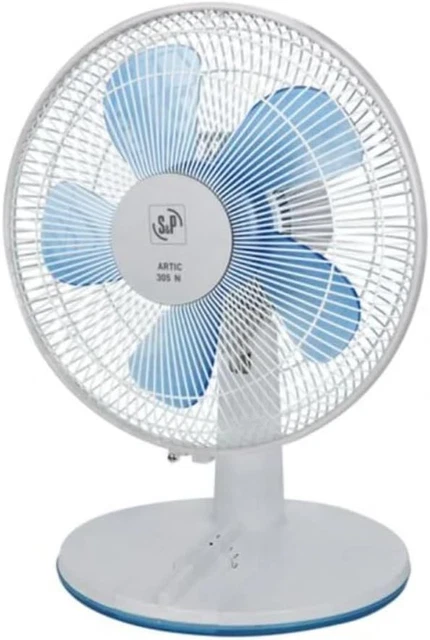 S & P ARTIC - Ventilatore Elettrico Da Tavolo Artic-305N Grigio 35W 300Mm