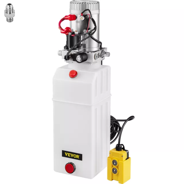 Pompe hydraulique double effet avec vanne manuelle (1,5kW/220V/35L) (B –  EZ-Tools GmbH