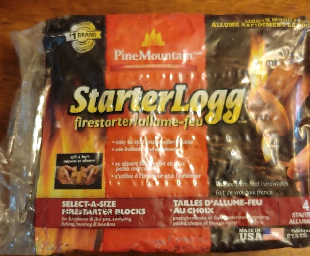 Bloques de inicio de fuego Pine Mountain StarterLogg Select-A-Size 4 arrancadores