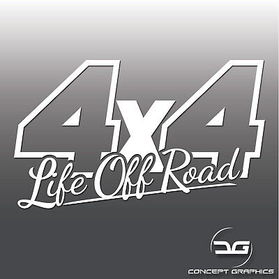 4x4 Life Off Road AWD Four Wheel Drive Car Window Bumper Vinyl Decal Sticker