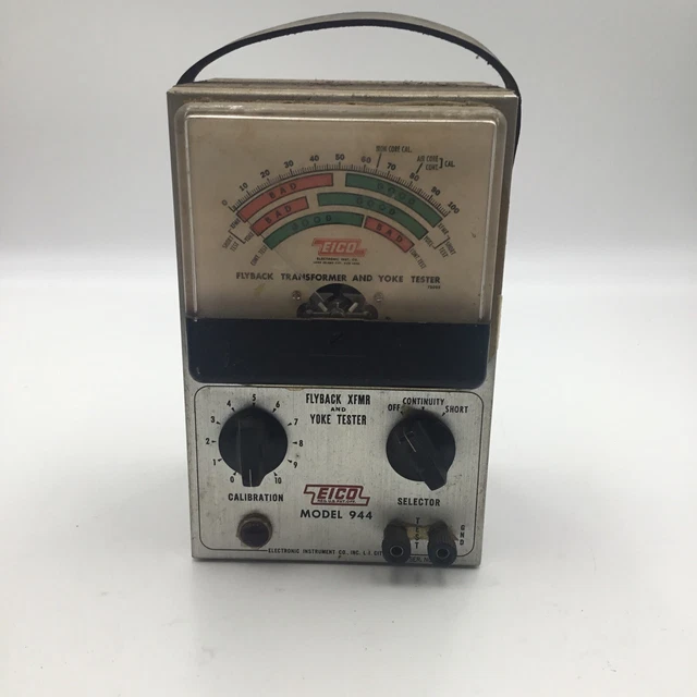Vintage EICO MODEL 944 FLYBACK TRANSFORMER and YOKE TESTER UNTESTED!!!
