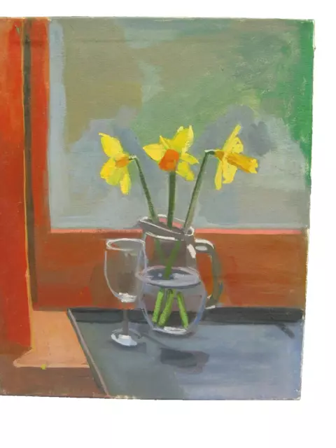 north wales oil painting " daffodils 3 "