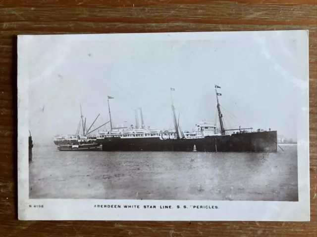 Merchant Navy Postcard Aberdeen White Star Line SS Pericles 935