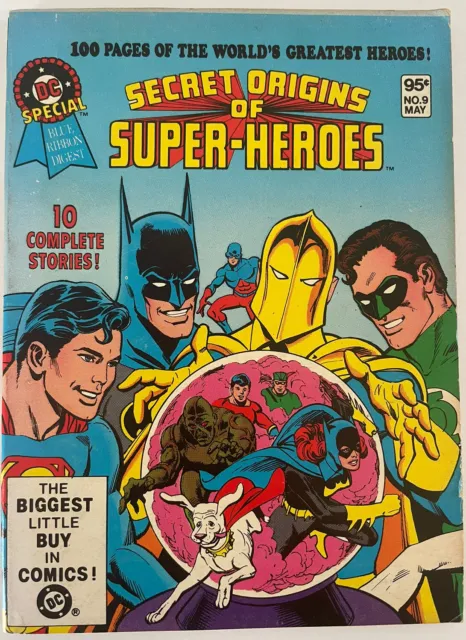 DC Blue Ribbon Digest #9 (1981) Secret Origin of Super-Heroes VG/FN or Better
