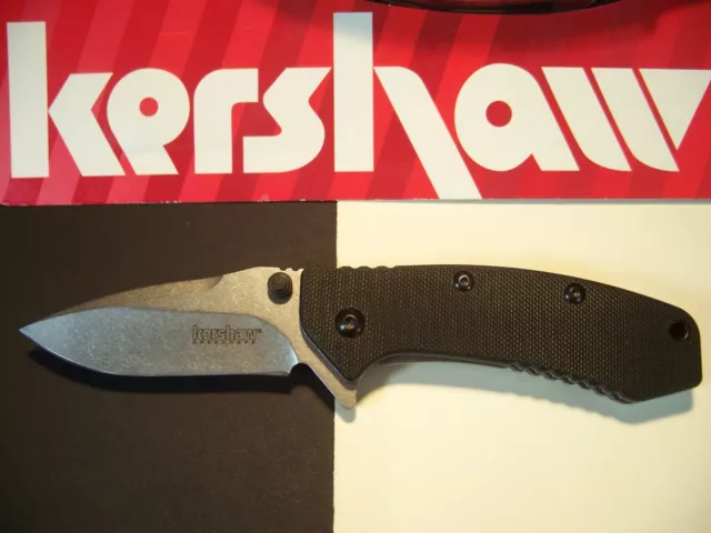 KERSHAW - CRYO Hinderer G-10 Spring Assisted Speedsafe FLIPPER Knife KAI 1555G10