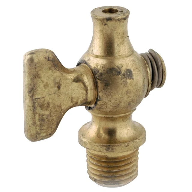 Anderson Metals 1/8 In. MIP Brass 80 psi Air Drain Cock 59306-02 Anderson Metals