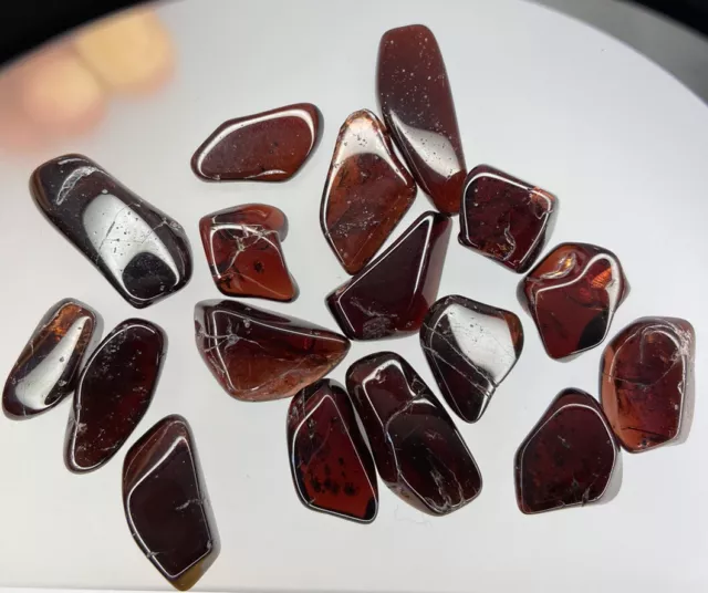 RHODOLITH Trommelsteine (64 Gramm) Granat / Rhodolite Garnet tumbled