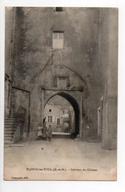BLENOD LES TOUL Meurthe et moselle CPA 54 enfants intérieur du chateau