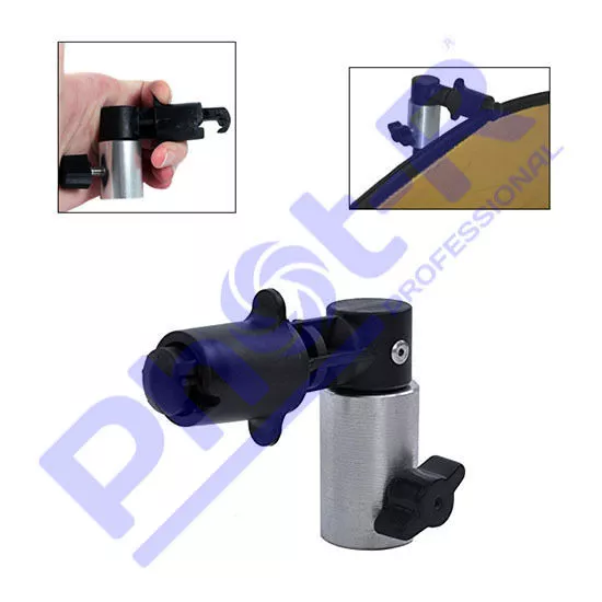 Phot-R Photo Studio Background 5in1 Reflector Clip Clamp Holder Light Stand